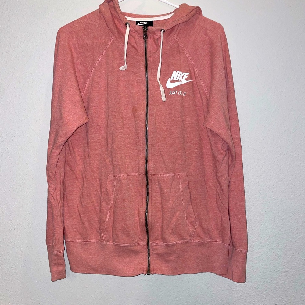 Nike Vintage gym zip up hoodie sz L